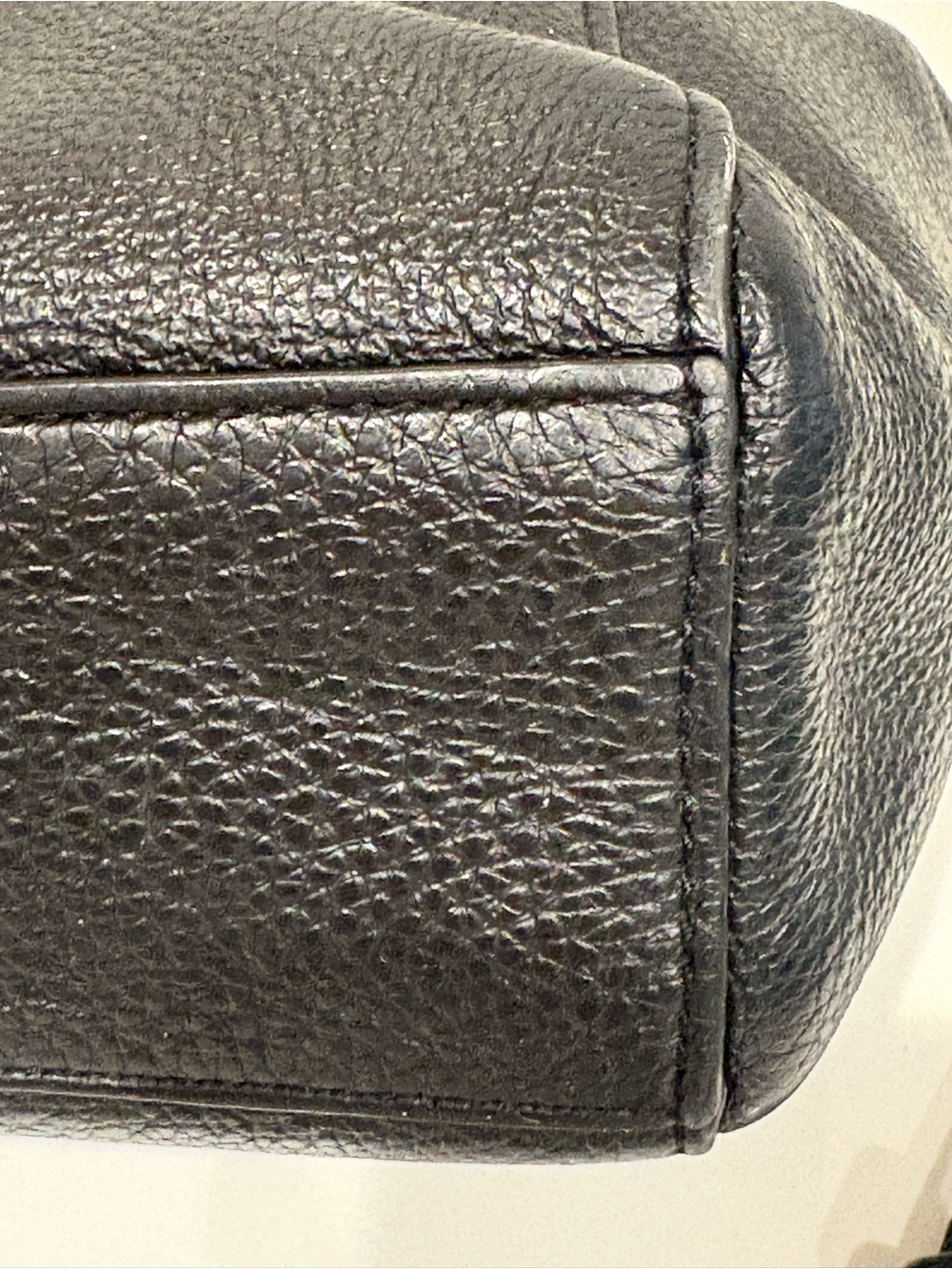 Coach Black Leather Satchel Bag with Gold Hardware - Picture 7 of 10